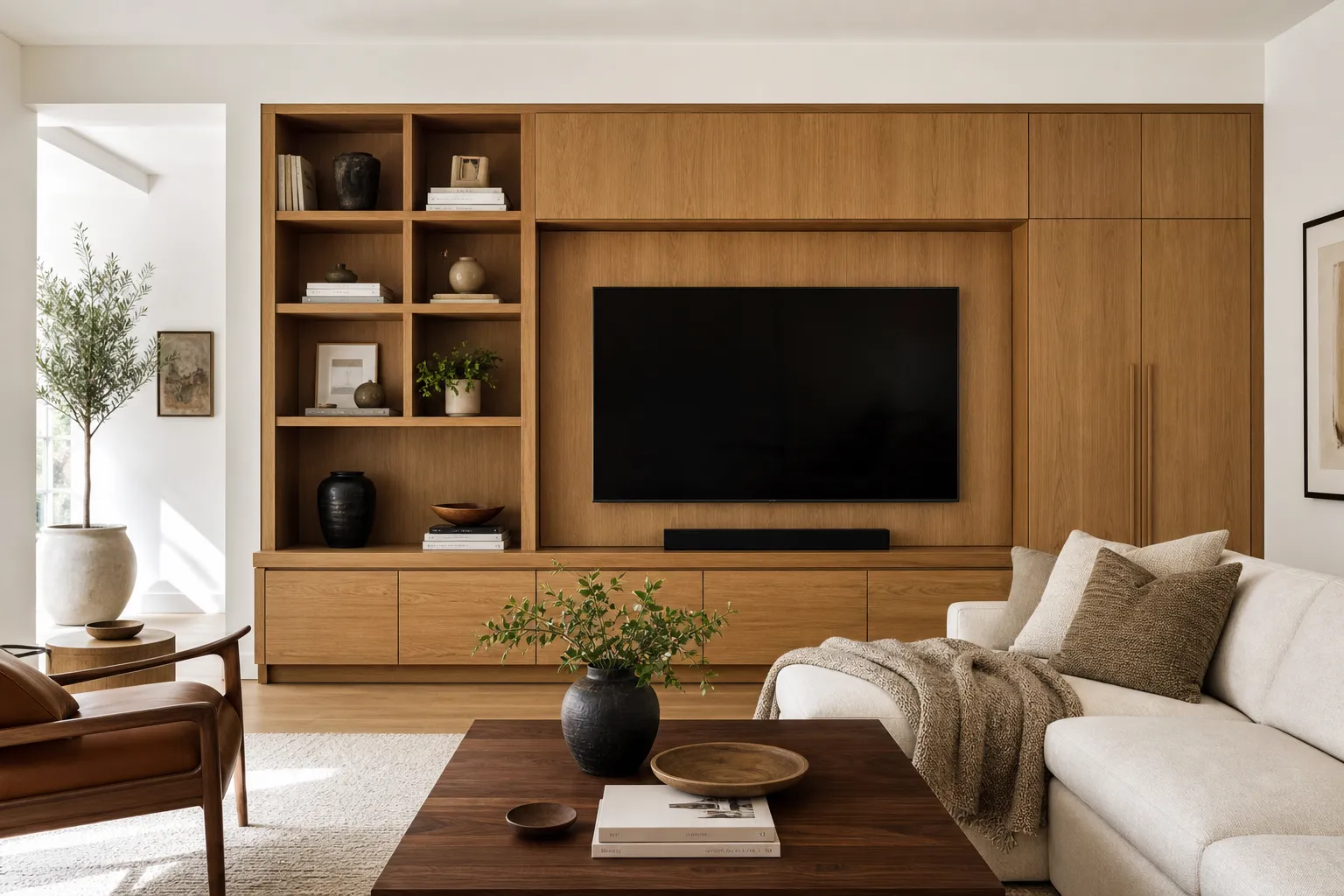 Living room after