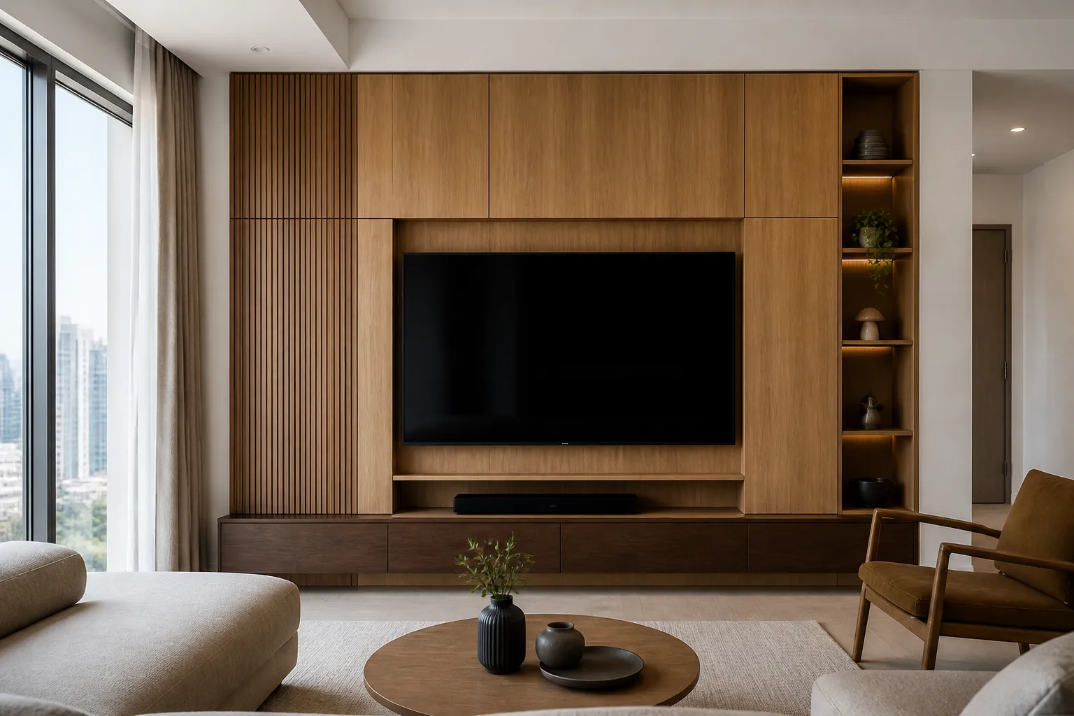 Modern TV Feature Wall